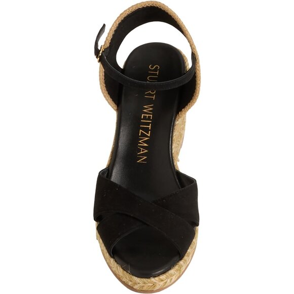 **Stuart Weitzman Made in Spain Mirela II Espadrille Wedge Sandals - Suede** - Picture 5 of 5